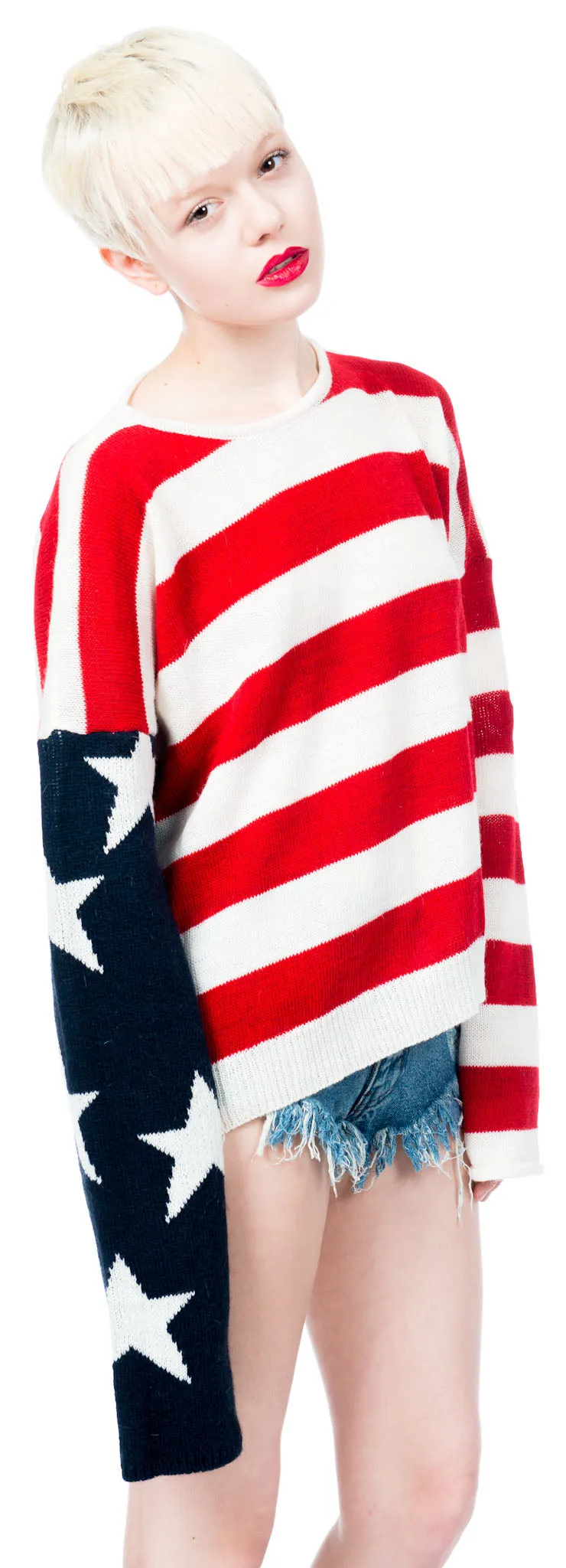 Lizabeth Flag Sweater