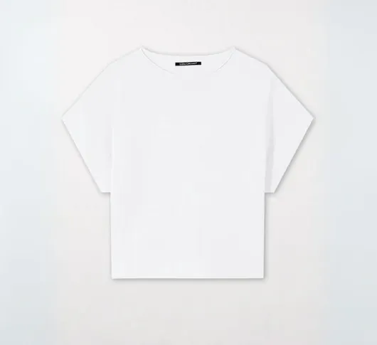 Luisa Cerano - Cotton Blend Sweater in White