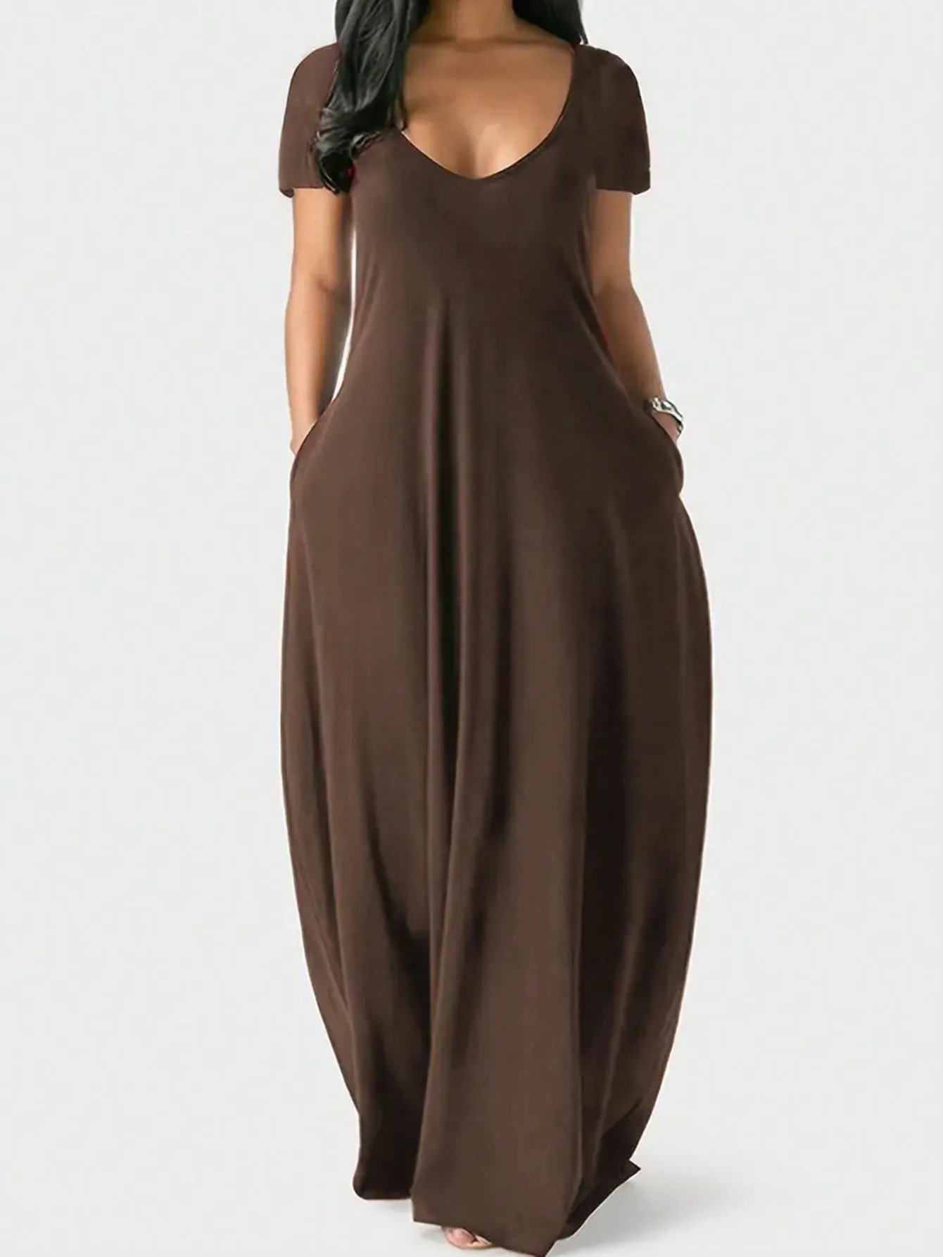 LUNE Short Sleeve Dress With Hidden Pocket