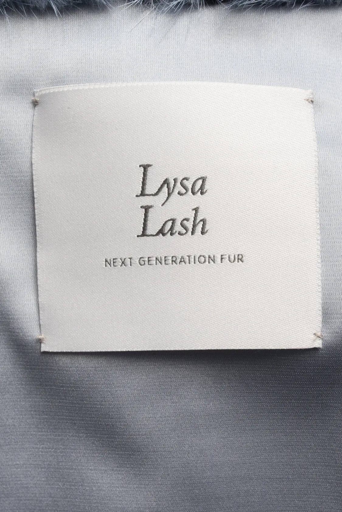 Lysa Lash Light Blue Mink Fur Coat - 6