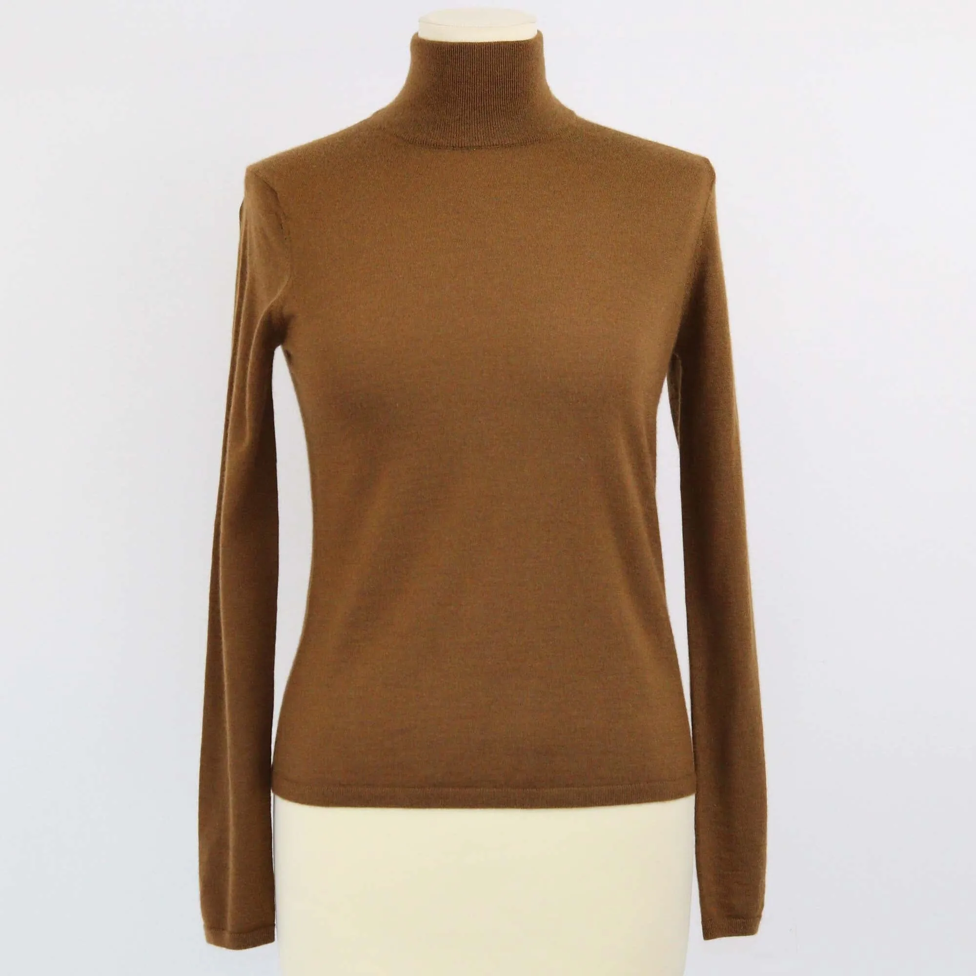 Max Mara Brown Turtleneck Patroni Sweater
