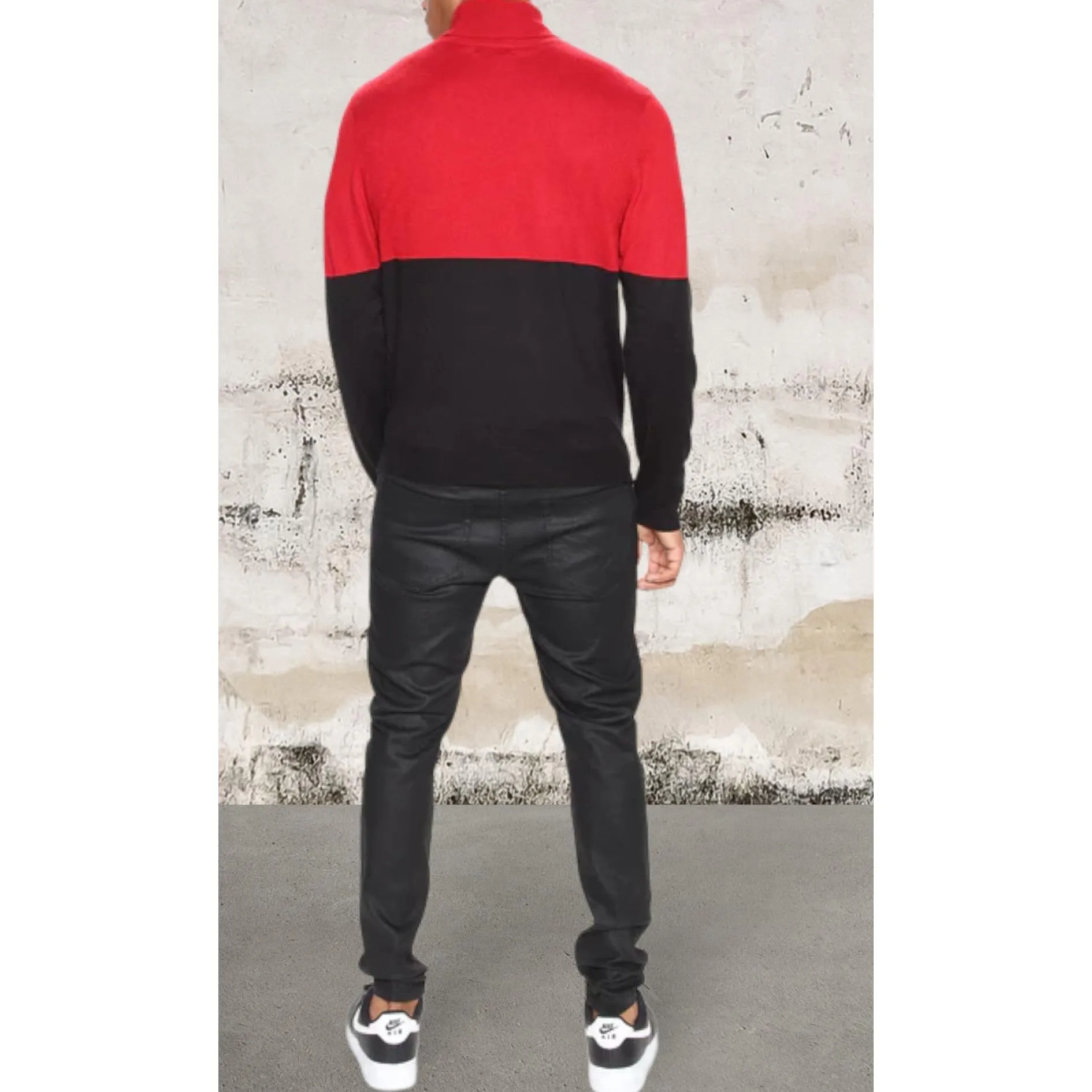 Men Long Sleeve Lightweight Turtleneck Sweater