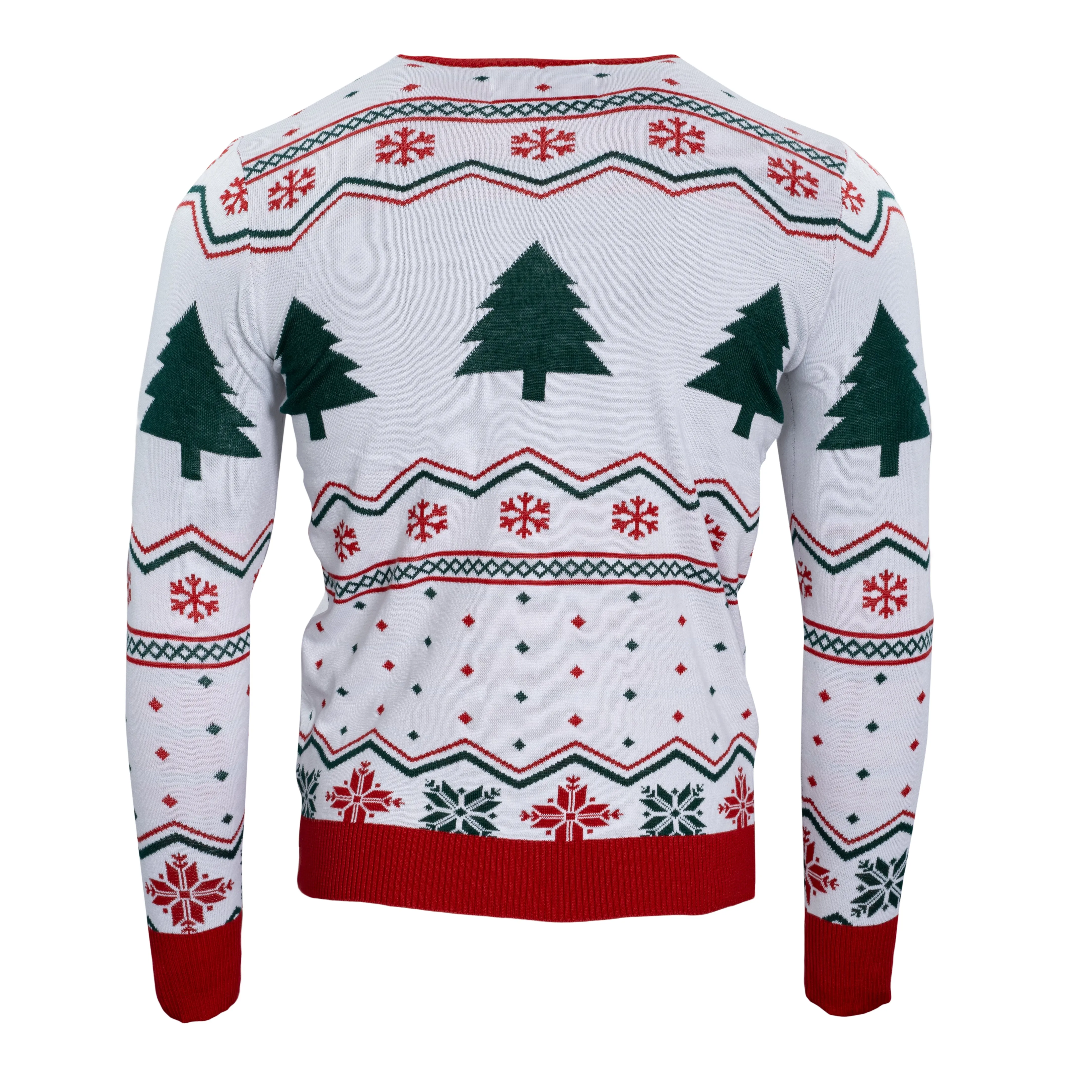 Men's Ugly Christmas Sweater JulesRoche Light-Up Spongebob Holiday