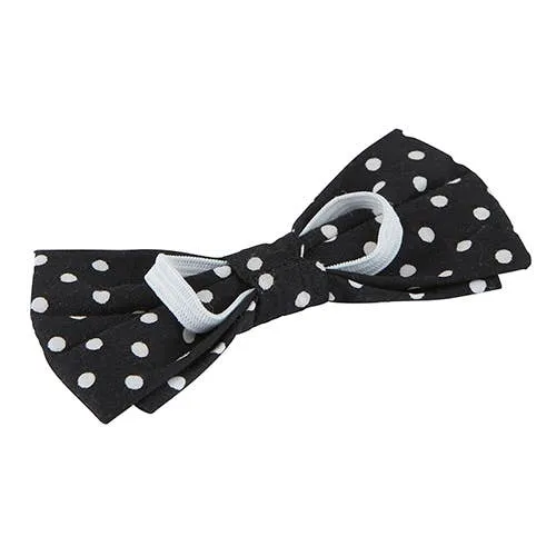 Pet Bow Ties-Black Polka Dot