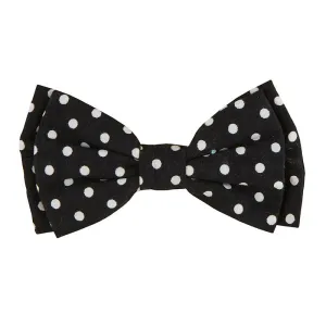 Pet Bow Ties-Black Polka Dot