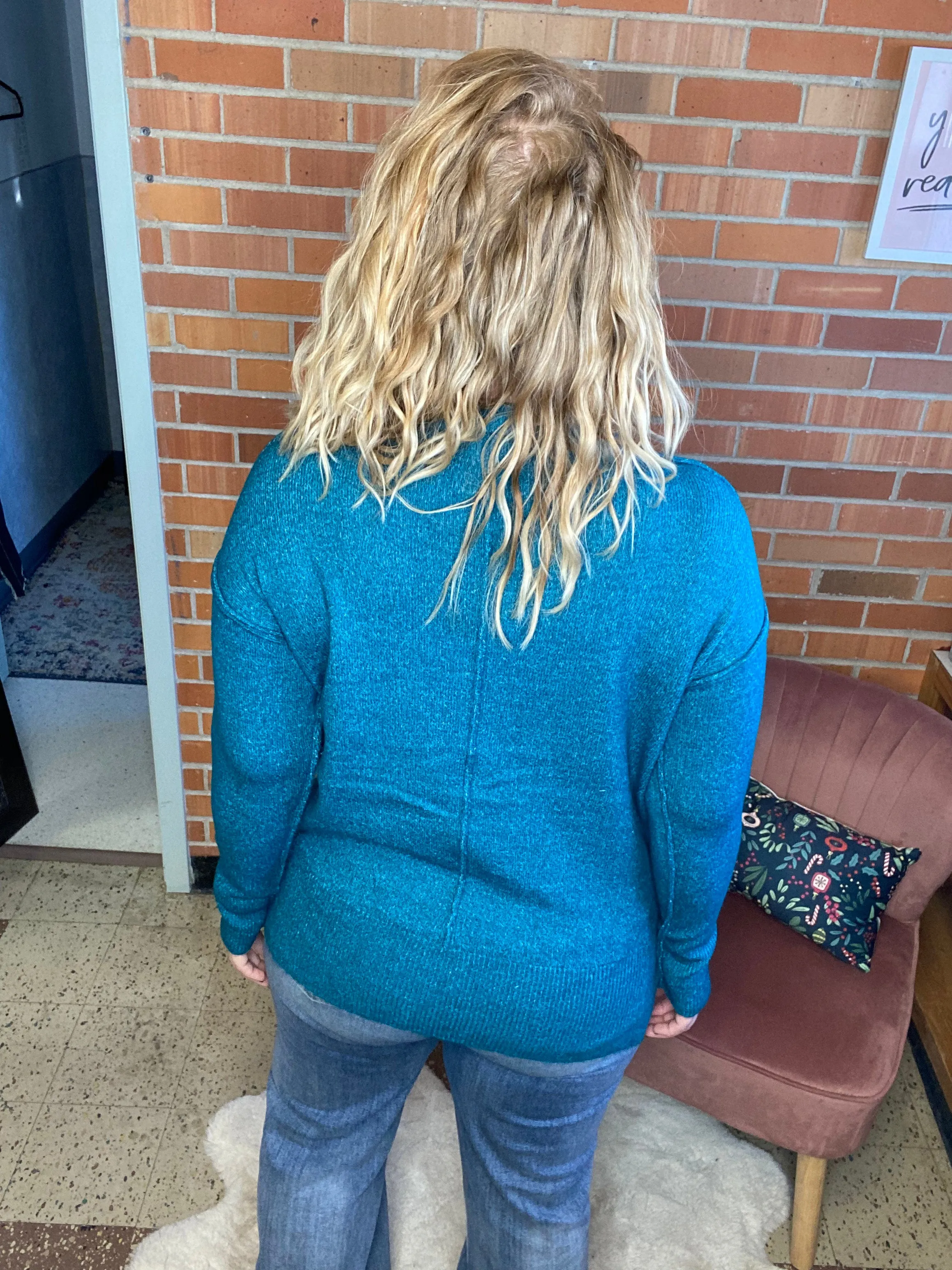 Pick Me Teal Sweater