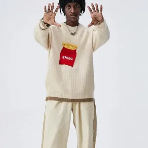 Potatoe Fries Knitted Sweater