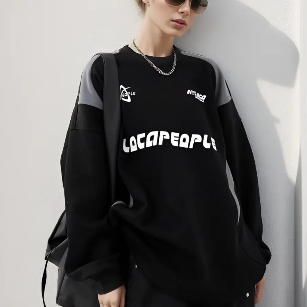 "American Street Color Contrast" Sweatshirt