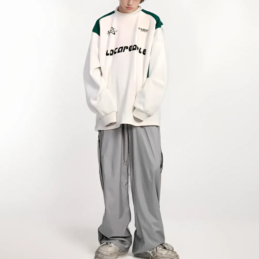 "American Street Color Contrast" Sweatshirt