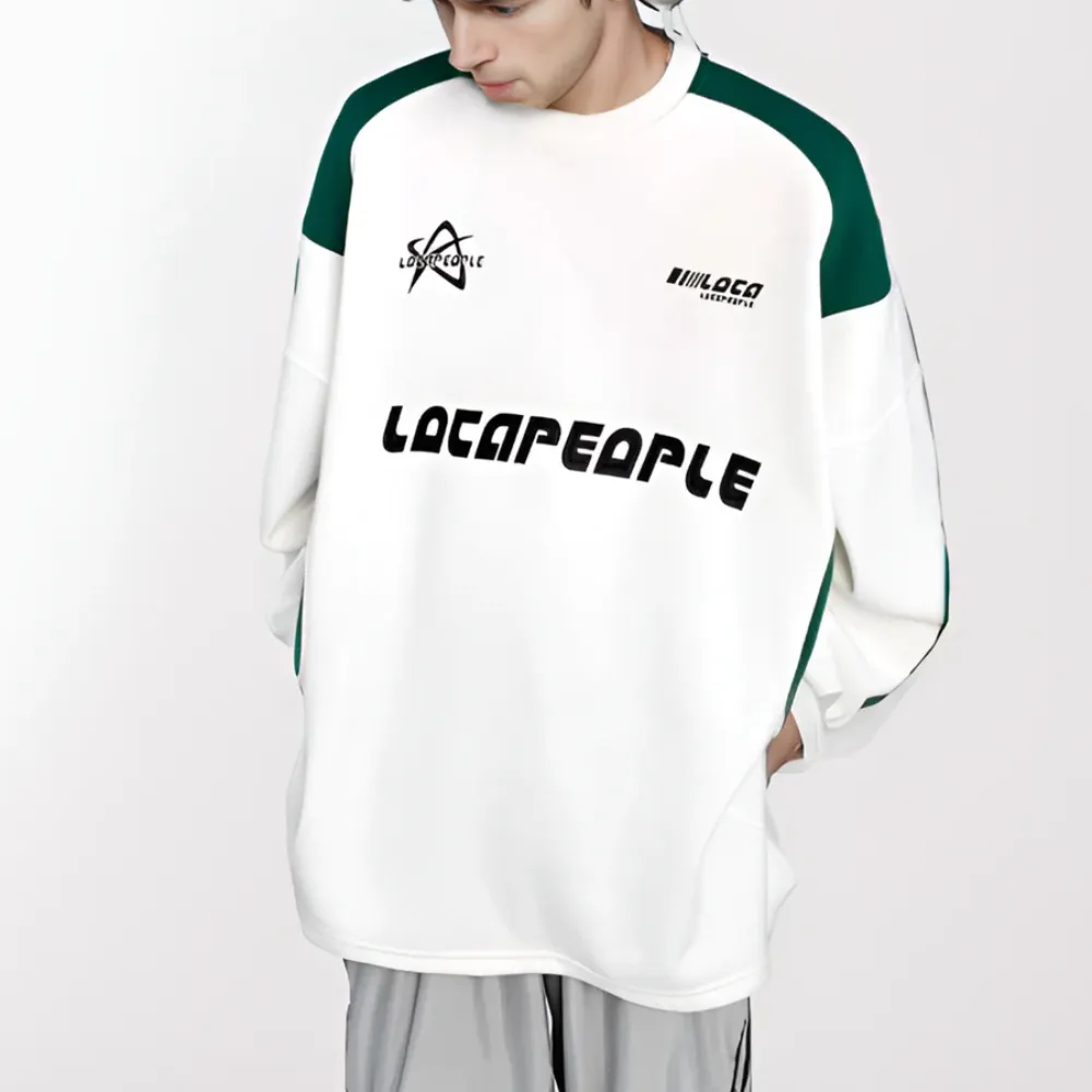 "American Street Color Contrast" Sweatshirt