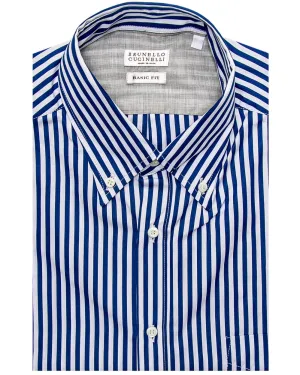 Royal Blue Bengal Stripe Dress Shirt