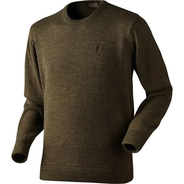 Seeland Reading Round Neck Sweater - Faun Brown Melange