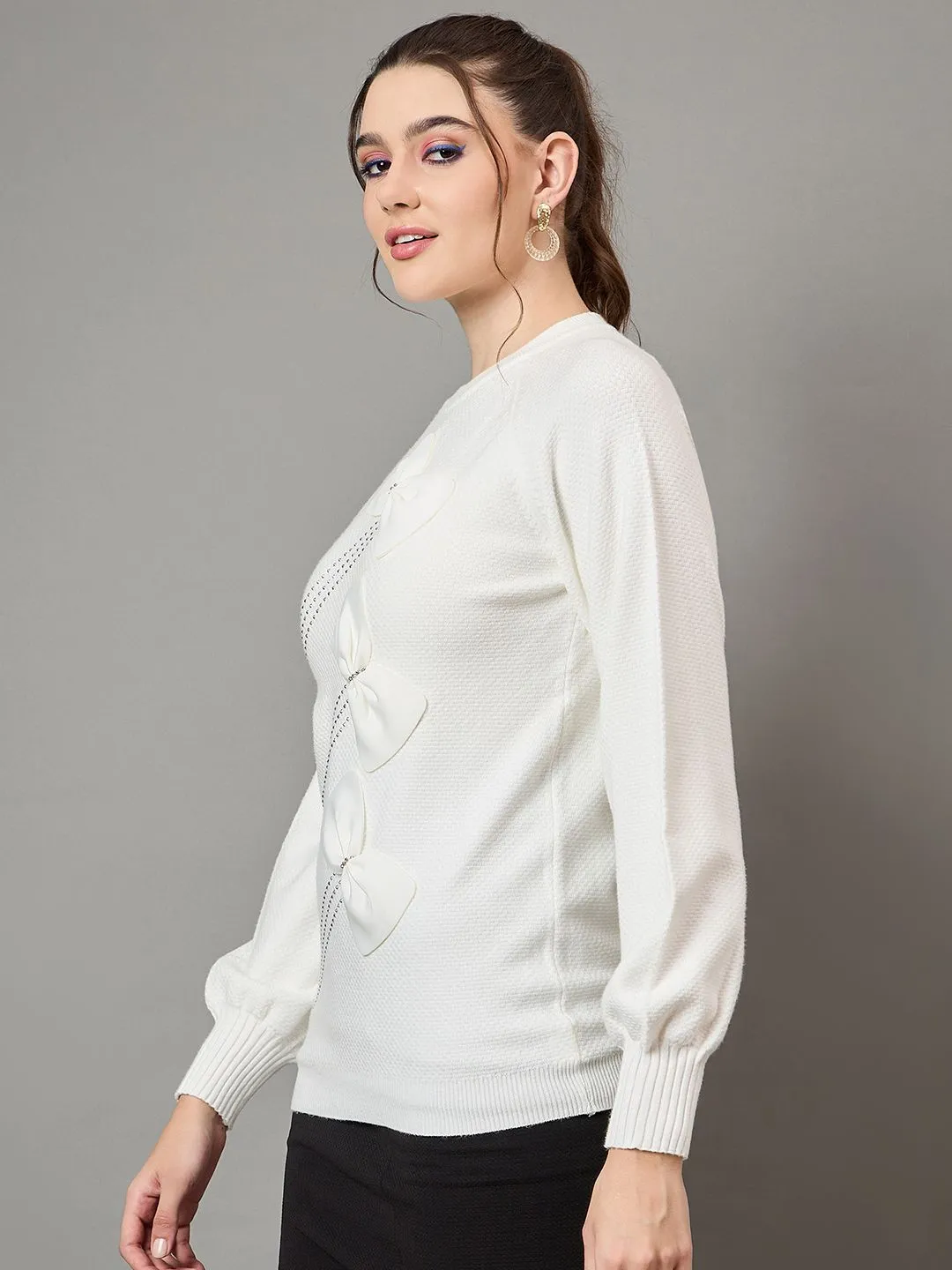 Snowy Chic Acrylic Pullover