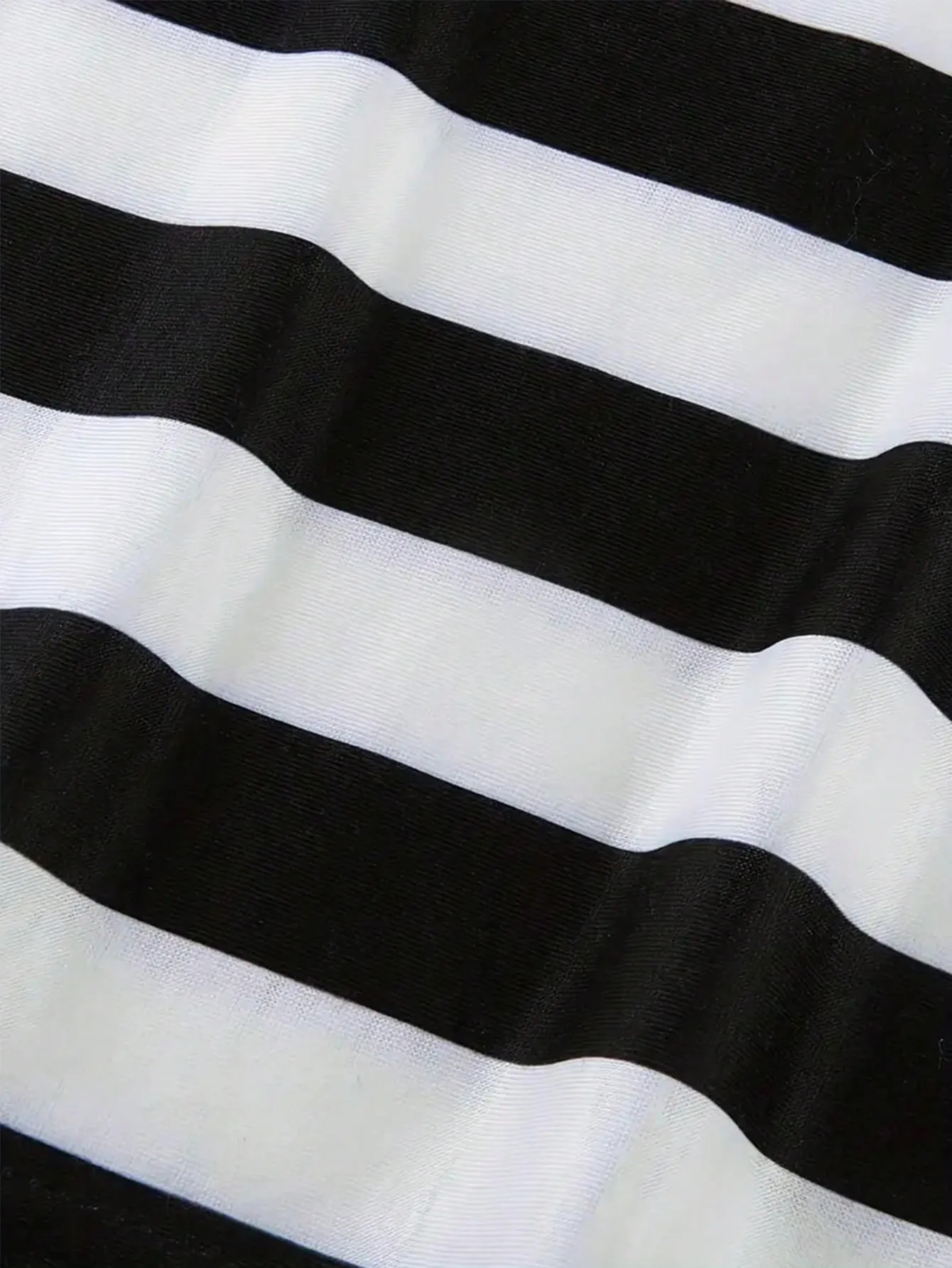 Striped Print Round Neck Long Sleeve Slim Fit Casual Dress For Women