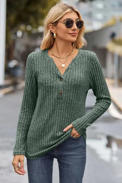 Texture Treasure Sweater With Button Shirt