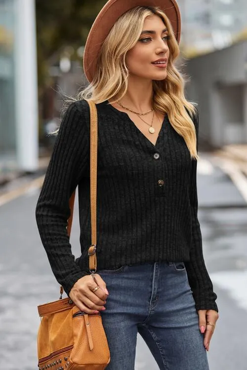 Texture Treasure Sweater With Button Shirt