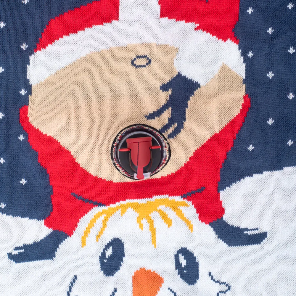 Ugly Christmas Sweater - Hilarious Santa Peeing Design for Holiday Parties