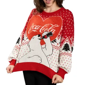 Ugly Christmas Sweater - Iconic Coca Cola Polar Bear for Festive Gatherings