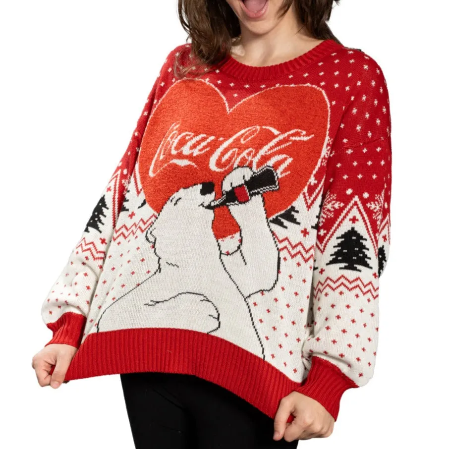 Ugly Christmas Sweater - Iconic Coca Cola Polar Bear for Festive Gatherings