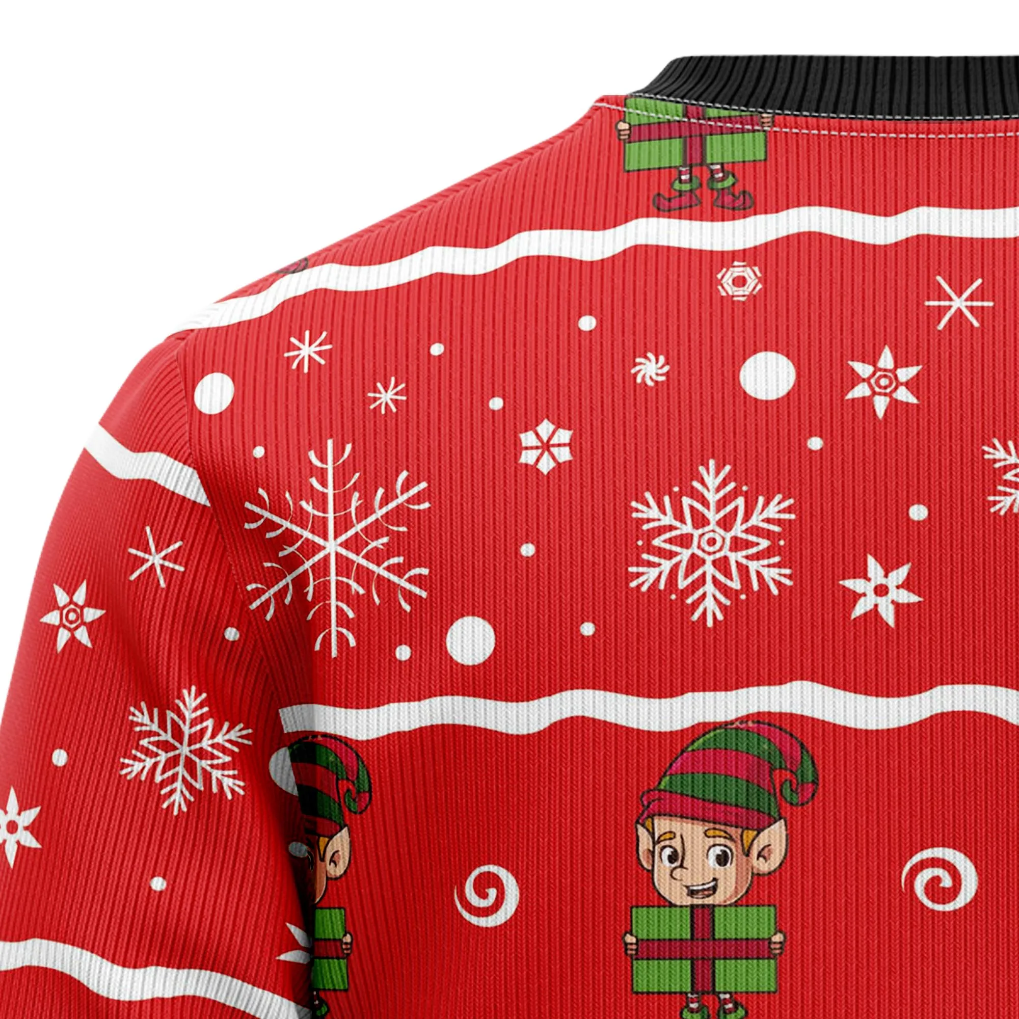 Ugly Christmas Sweater JulesRoche 100% Wool Funny Festive Wear