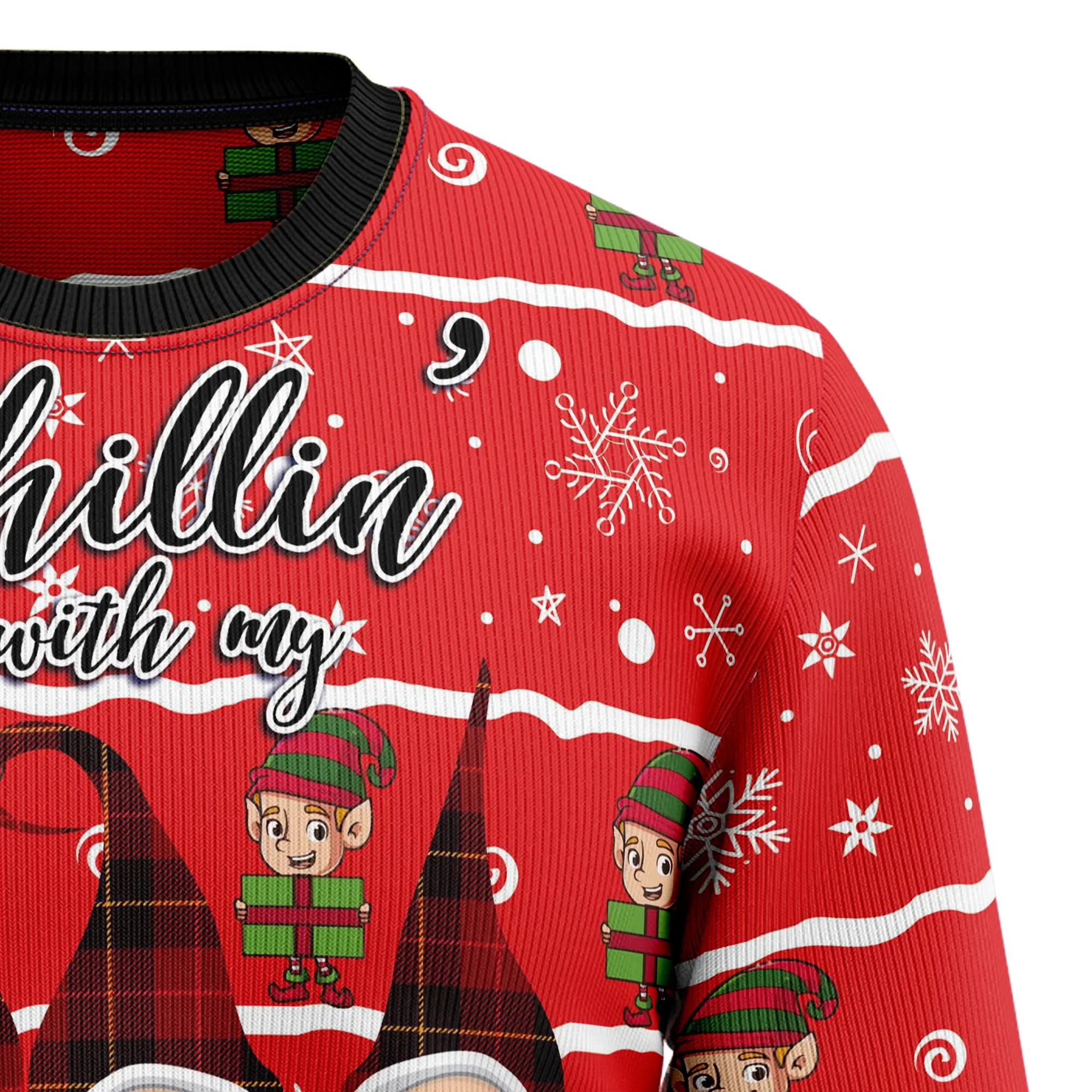 Ugly Christmas Sweater JulesRoche 100% Wool Funny Festive Wear
