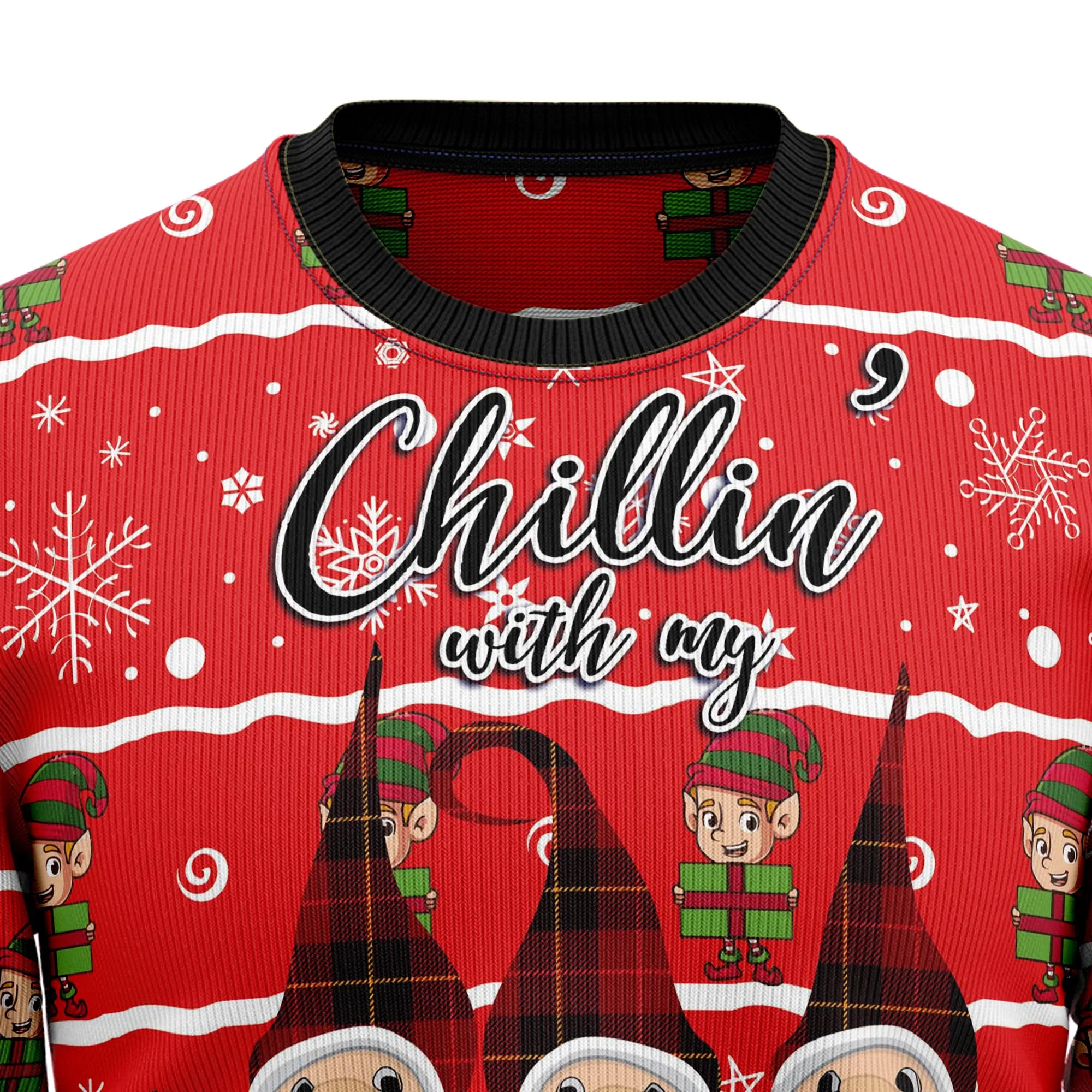 Ugly Christmas Sweater JulesRoche 100% Wool Funny Festive Wear