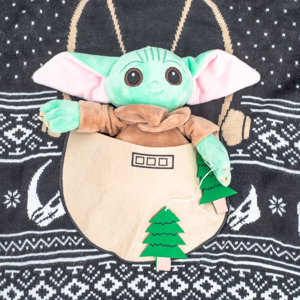 Ugly Christmas Sweater JulesRoche 3D Baby Yoda Pullover