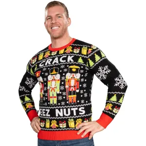 Ugly Christmas Sweater JulesRoche Humorous Nutcracker Santa Design
