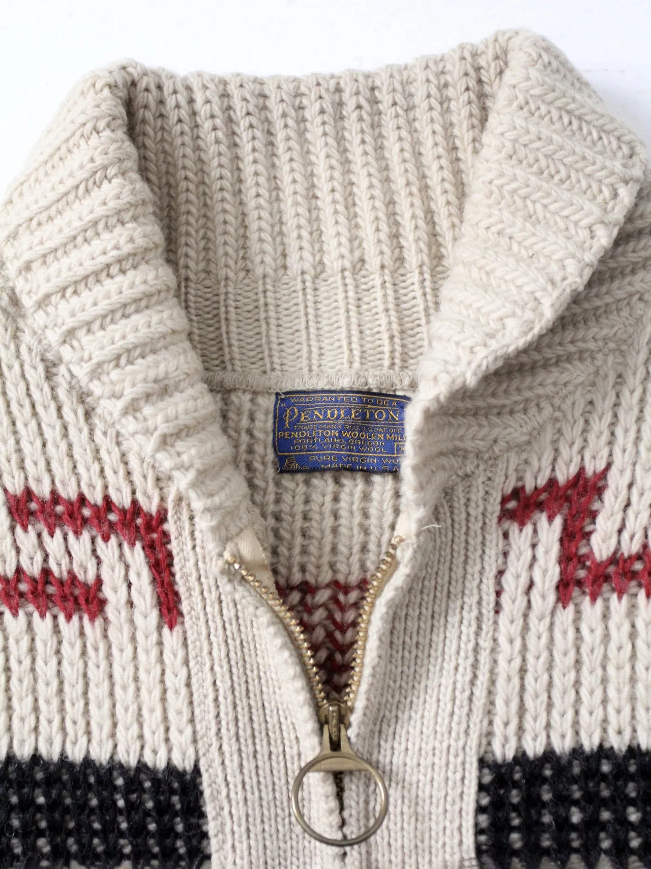 vintage 70s Pendelton Cowichan style sweater