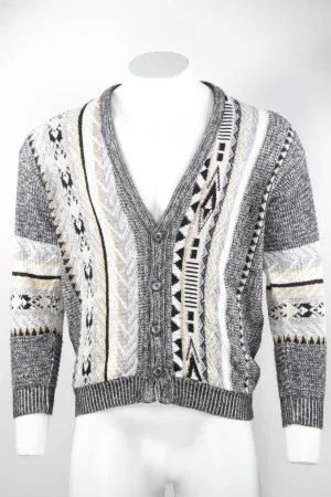 Vintage 80/90s Patterned Cardigan - M