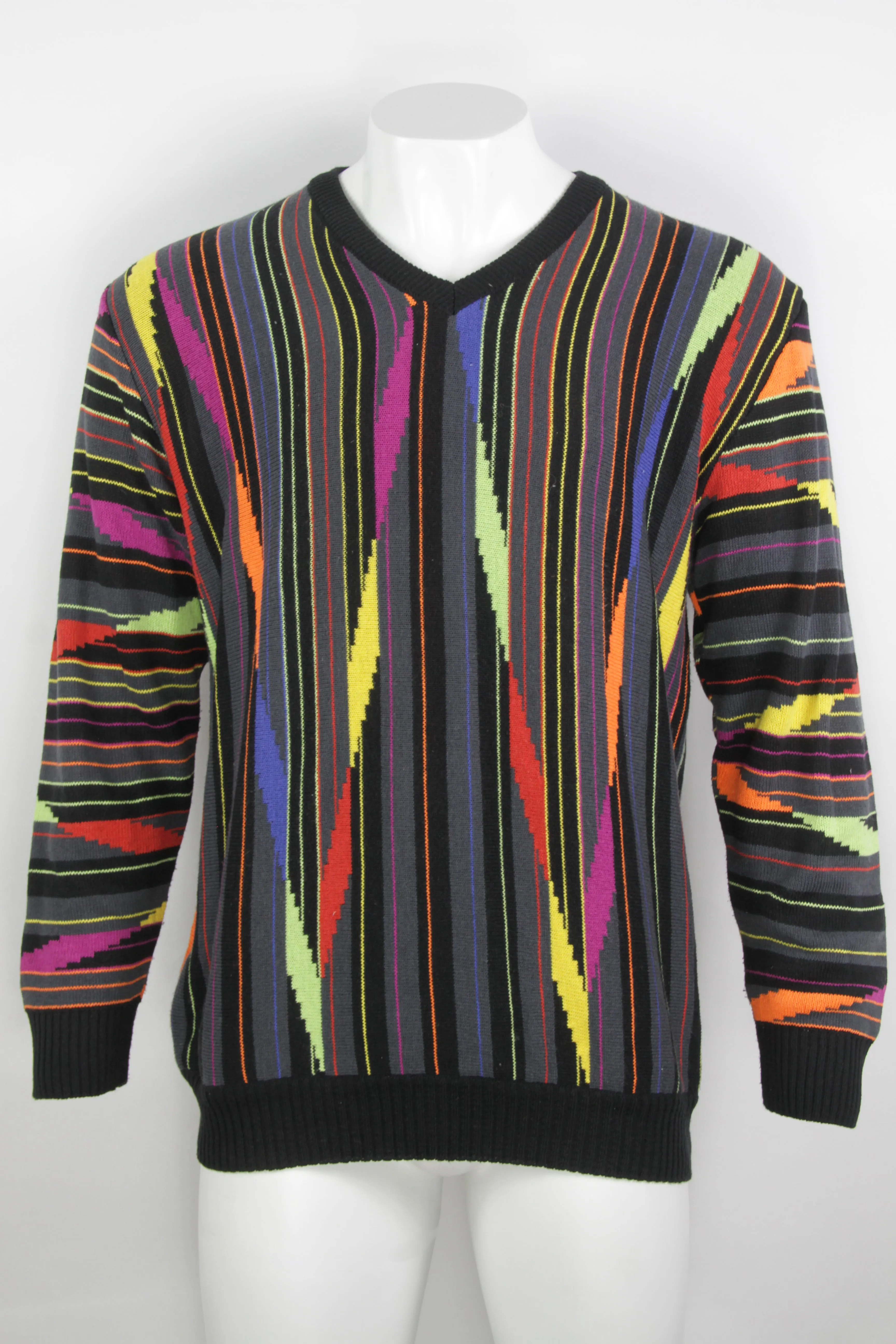 Vintage 80/90s Patterned Sweater - XL