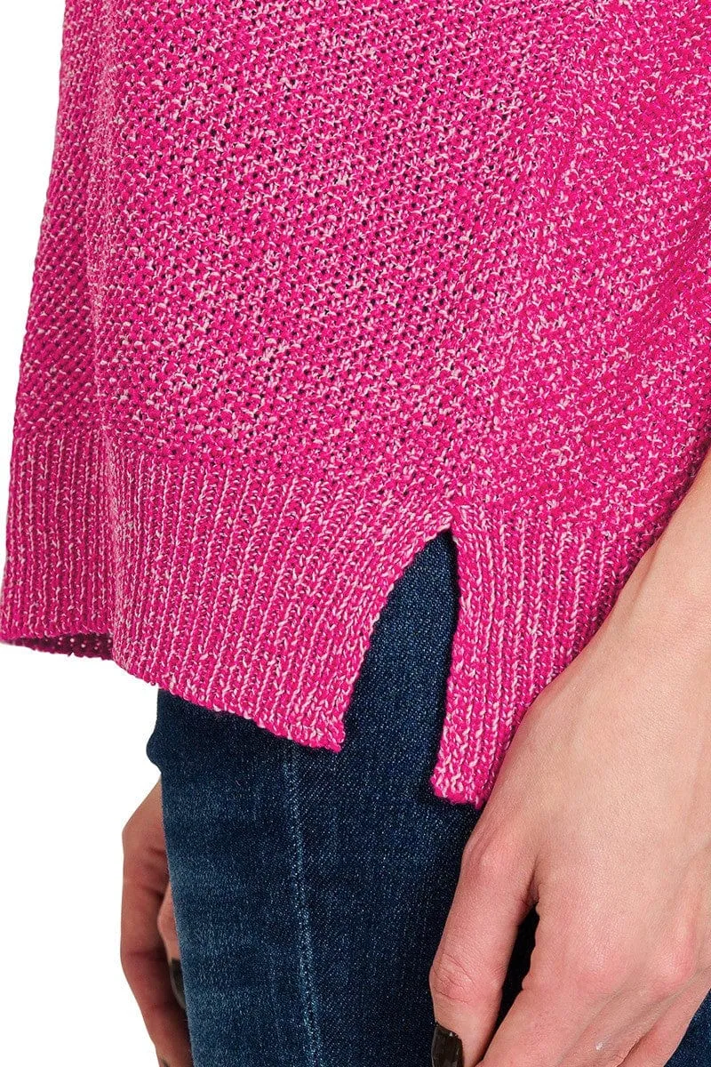 Zenana Center Seam Short Sleeve Sweater