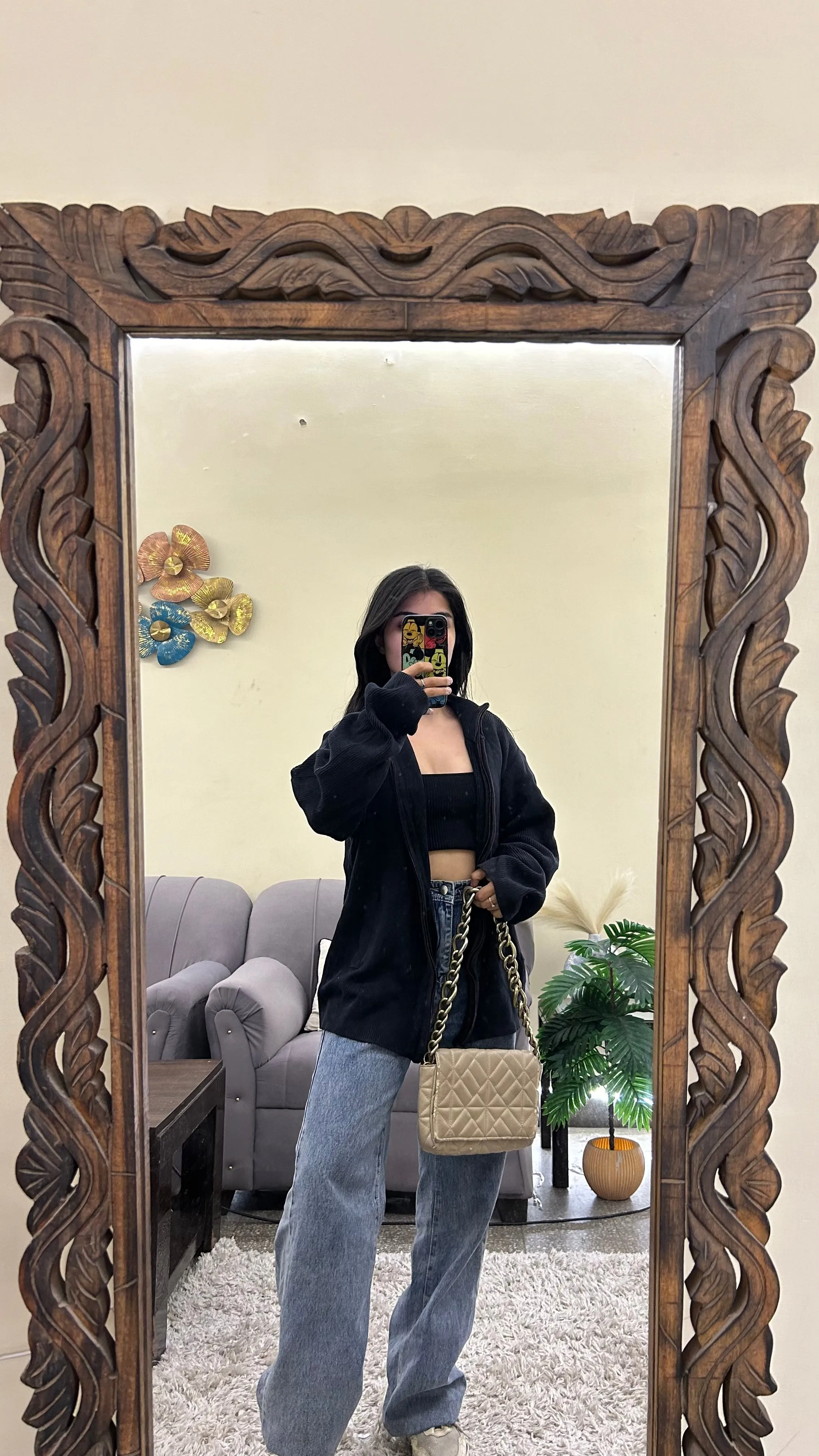 Zipped sweater M